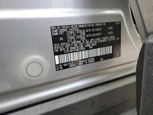 2T3F1RFV7SW537008 - 2025 TOYOTA RAV4 LE SILVER photo 13