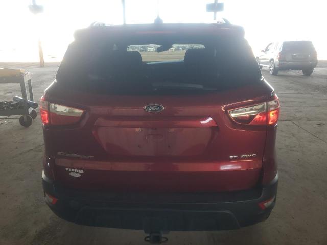MAJ6P1UL2JC249129 - 2018 FORD ECOSPORT SE Қызыл фото 6