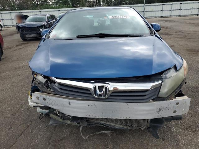 19XFB2F53CE034335 - 2012 HONDA CIVIC LX ლურჯი ფოტო 5