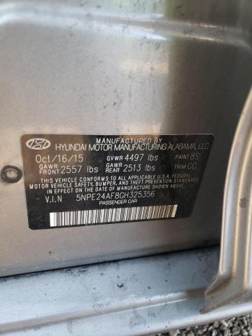 5NPE24AF8GH325356 - 2016 HYUNDAI SONATA SE SILVER photo 13