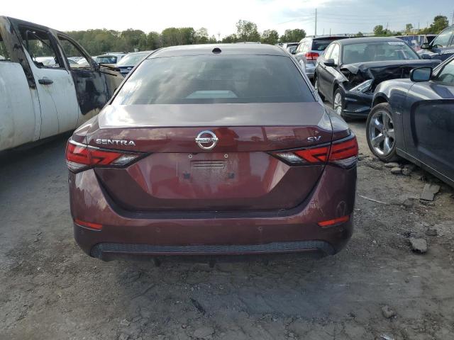 3N1AB8CV9LY229603 - 2020 NISSAN SENTRA SV MAROON photo 6