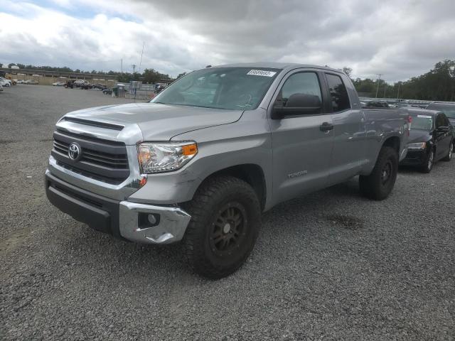 5TFRM5F10EX070914 - 2014 TOYOTA TUNDRA DOUBLE CAB SR/SR5 SILVER photo 1