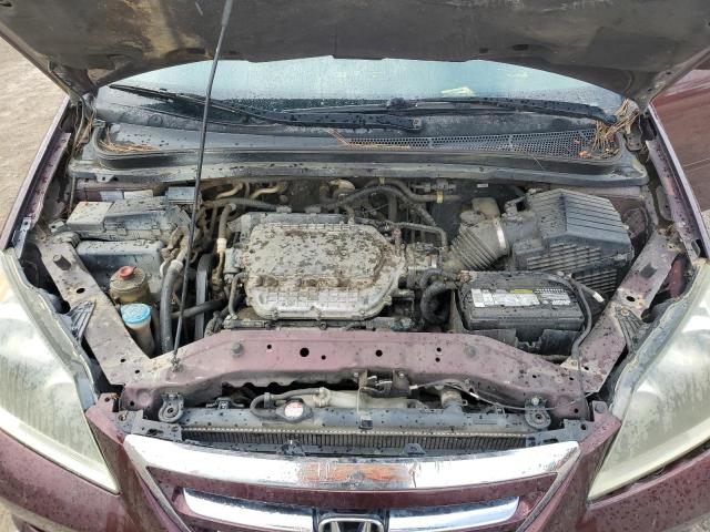5FNRL38677B457411 - 2007 HONDA ODYSSEY EXL MAROON photo 12