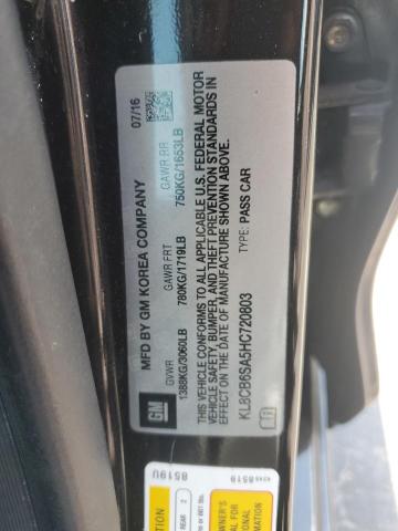 KL8CB6SA5HC720803 - 2017 CHEVROLET SPARK LS BLACK photo 12