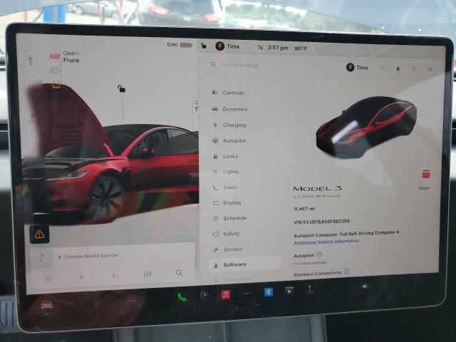5YJ3E1EA5SF883359 - 2025 TESLA MODEL 3 ნაცრისფერი ფოტო 9