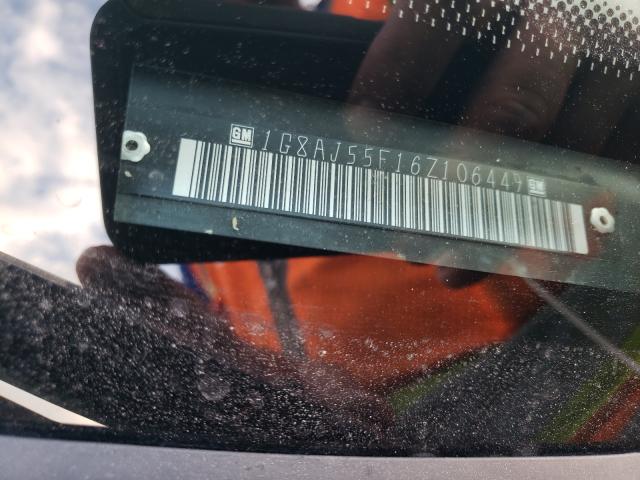 1G8AJ55F16Z106449 - 2006 SATURN ION LEVEL 2 RED photo 10