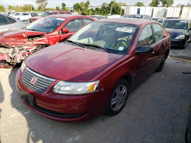 1G8AJ55F16Z106449 - 2006 SATURN ION LEVEL 2 RED photo 2