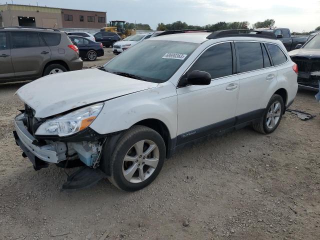 4S4BRCAC3E3287859 - 2014 SUBARU OUTBACK 2.5I WHITE photo 1