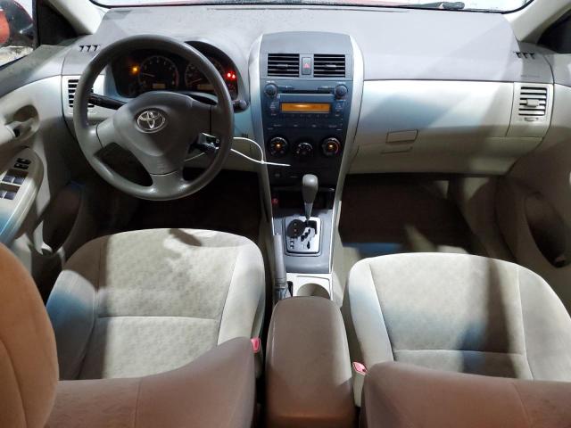 JTDBL40E399040553 - 2009 TOYOTA COROLLA BASE RED photo 8