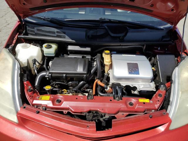 JTDKB20U073282537 - 2007 TOYOTA PRIUS RED photo 11