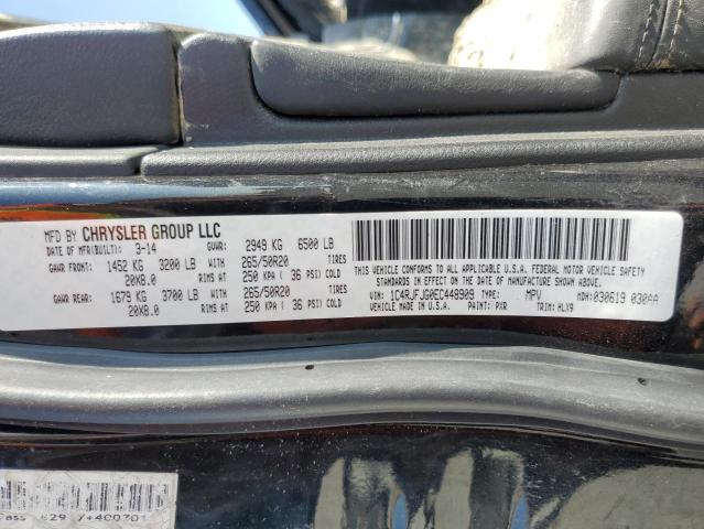 1C4RJFJG0EC448909 - 2014 JEEP GRAND CHER SUMMIT შავი ფოტო 13