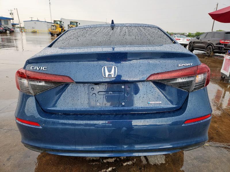 2HGFE4F87SH339144 - 2025 HONDA CIVIC SPORT BLUE photo 6