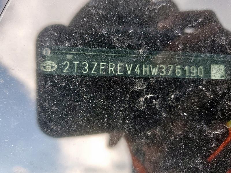 2T3ZFREV4HW376190 - 2017 TOYOTA RAV4 LE 勃艮第红 照片 13