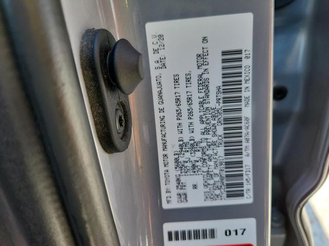 3TYCZ5AN8MT019817 - 2021 TOYOTA TACOMA DOUBLE CAB ნაცრისფერი ფოტო 12