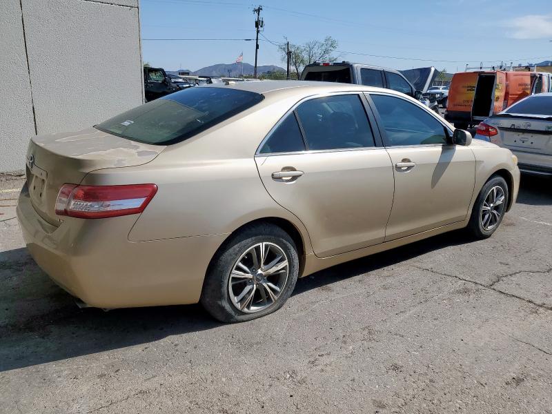 4T1BF3EK7BU726626 - 2011 TOYOTA CAMRY BASE Золотий фото 3