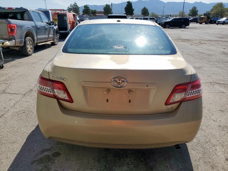 4T1BF3EK7BU726626 - 2011 TOYOTA CAMRY BASE Золотий фото 6