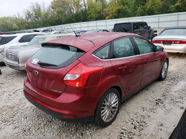 1FADP3N29EL199912 - 2014 FORD FOCUS TITANIUM RED photo 3