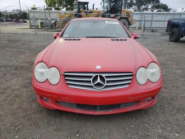 WDBSK75F13F032822 - 2003 MERCEDES-BENZ SL 500R RED photo 5