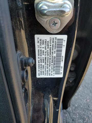 19XFB2F58EE037931 - 2014 HONDA CIVIC LX BLACK photo 12