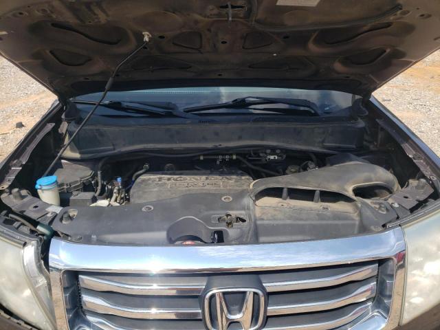 5FNYF4H50DB004789 - 2013 HONDA PILOT EXL ნაცრისფერი ფოტო 12