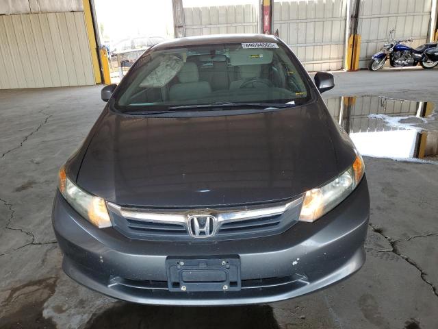 2HGFB2F52CH607862 - 2012 HONDA CIVIC LX ნაცრისფერი ფოტო 5