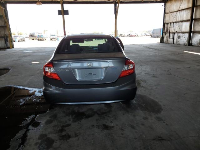 2HGFB2F52CH607862 - 2012 HONDA CIVIC LX ნაცრისფერი ფოტო 6