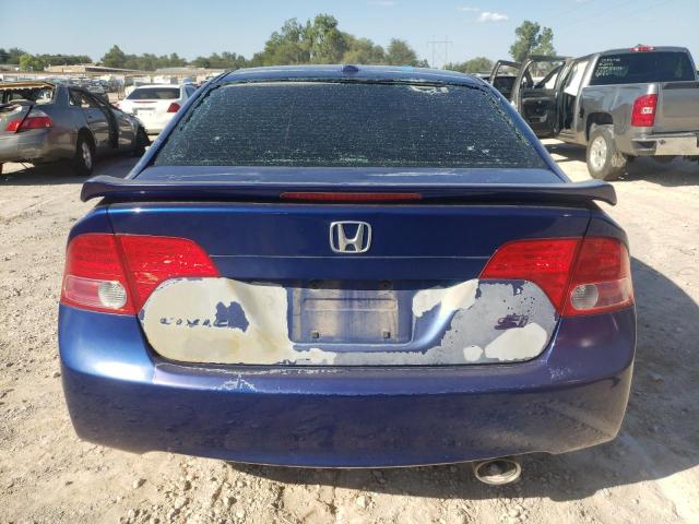 2HGFA55568H706777 - 2008 HONDA CIVIC SI BLUE photo 6