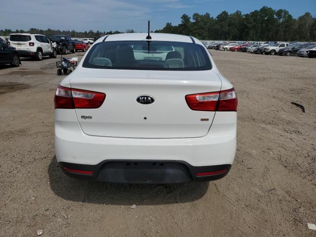 KNADM4A35D6168237 - 2013 KIA RIO LX WHITE photo 6