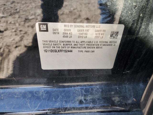 1G11D5SLXFF152444 - 2015 CHEVROLET MALIBU 2LT CHARCOAL photo 12