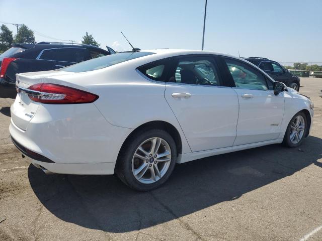 3FA6P0LU2JR116716 - 2018 FORD FUSION SE HYBRID WHITE photo 3