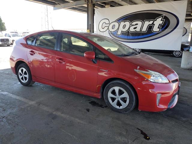 JTDKN3DU8F0442719 - 2015 TOYOTA PRIUS RED photo 4