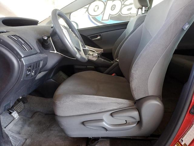 JTDKN3DU8F0442719 - 2015 TOYOTA PRIUS RED photo 7