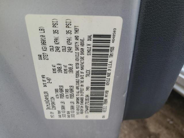 1D7HW48P17S195184 - 2007 DODGE DAKOTA QUAD SLT Boz foto 12