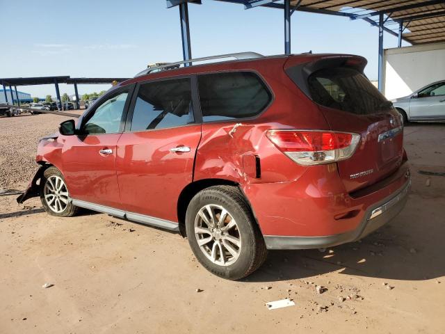 5N1AR2MNXFC628954 - 2015 NISSAN PATHFINDER S BURGUNDY photo 2