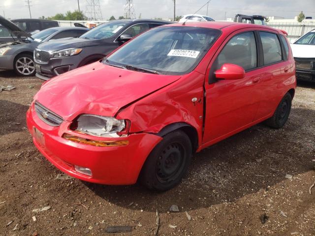 KL1TD666X7B717415 - 2007 CHEVROLET AVEO BASE RED photo 1