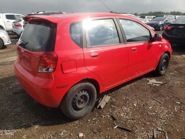 KL1TD666X7B717415 - 2007 CHEVROLET AVEO BASE RED photo 3