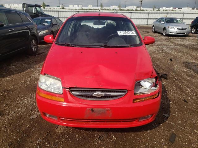 KL1TD666X7B717415 - 2007 CHEVROLET AVEO BASE RED photo 5