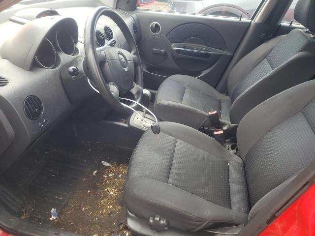 KL1TD666X7B717415 - 2007 CHEVROLET AVEO BASE RED photo 7