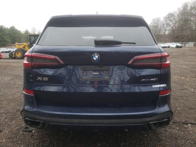 5UXCR6C02M9E95435 - 2021 BMW X5 XDRIVE40I BLUE photo 6