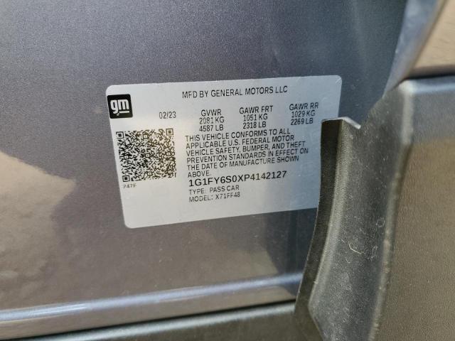 1G1FY6S0XP4142127 - 2023 CHEVROLET BOLT EUV LT GRAY photo 12