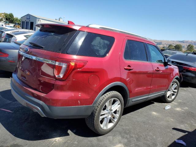 1FM5K7D8XGGB72820 - 2016 FORD EXPLORER XLT RED photo 3
