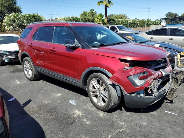 1FM5K7D8XGGB72820 - 2016 FORD EXPLORER XLT RED photo 4