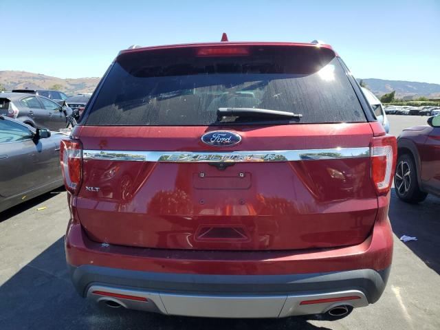 1FM5K7D8XGGB72820 - 2016 FORD EXPLORER XLT RED photo 6