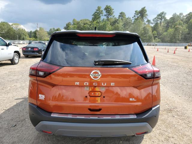 JN8AT3CAXMW029241 - 2021 NISSAN ROGUE SL ORANGE photo 6