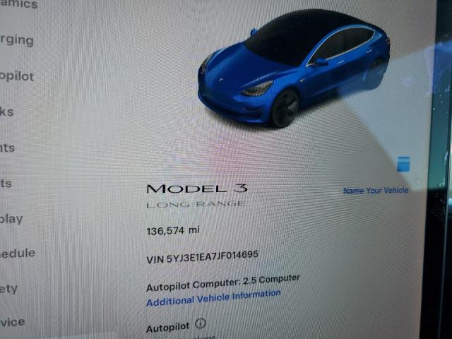 5YJ3E1EA7JF014695 - 2018 TESLA MODEL 3 Көк фото 9