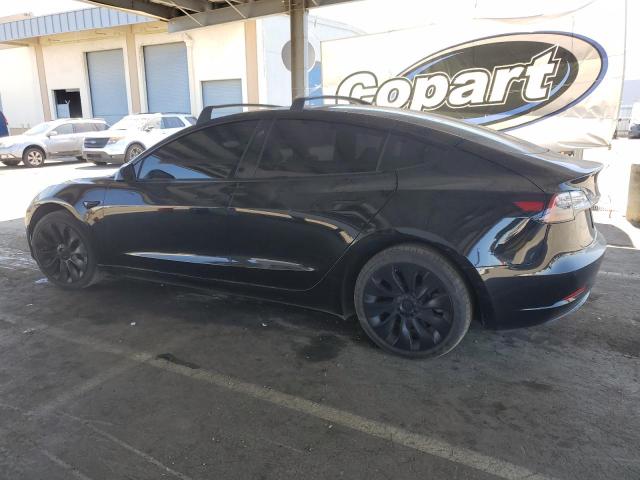 5YJ3E1EA1NF370906 - 2022 TESLA MODEL 3 BLACK photo 2