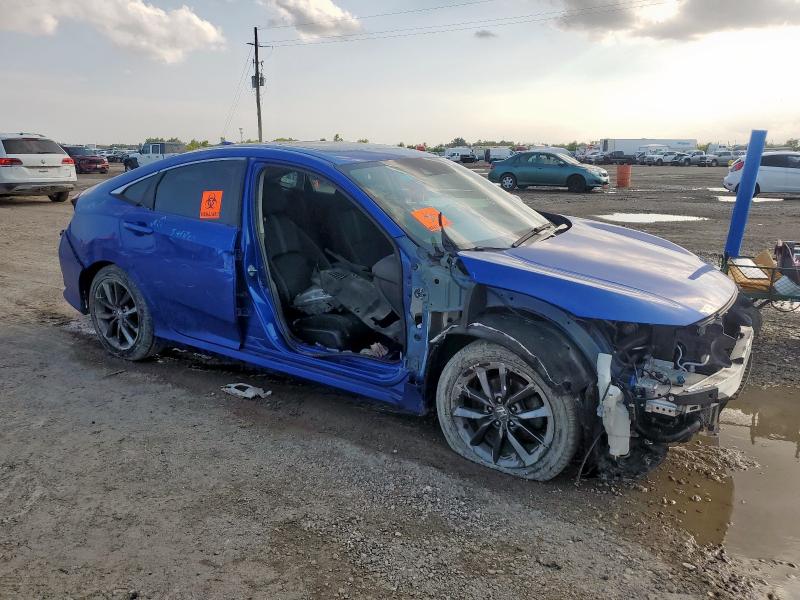 19XFC1F32LE021615 - 2020 HONDA CIVIC EX BLUE photo 4