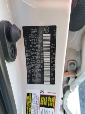 4T1T11AK9PU164796 - 2023 TOYOTA CAMRY SE NIGHT SHADE WHITE photo 12