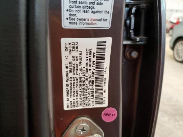 5J6RE4H58BL076819 - 2011 HONDA CR-V EX BROWN photo 13