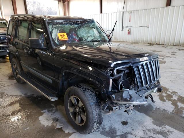 1J8GN28K38W108227 - 2008 JEEP LIBERTY SPORT BLACK photo 4